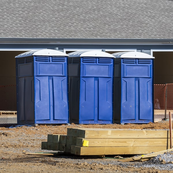 what is the maximum capacity for a single portable toilet in La Plume PA